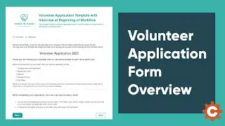 Volunteer Application Form Template Overview - Cognito Forms