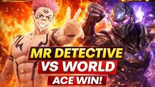 MR DETECTIVE 😈 SUKUNA MODE | WORLD PLAYER KO CUSTOM ME HARAYA 🔥 | FREE FIRE ACE