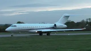 NovaJet Bombardier Global 6500 C-GZLM at Cambridge Airport