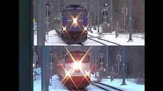 NJ Transit and Metro-North F40's at Montclair Heights Train Station