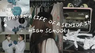 A day in a life of a senior in high school | grwm, lab classes, & flea market 🎀👩🏻&zwj;🔬📖