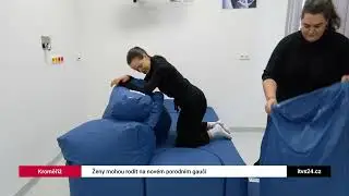 V kroměřížské porodnici mohou ženy rodit na novém porodním gauči