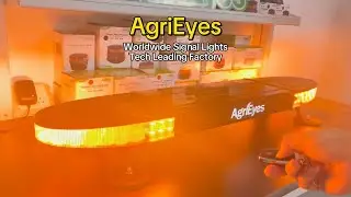 AgriEyes W49 Magnetic Wireless Warning Lights, rechargeable LED emergency lights for trucks.