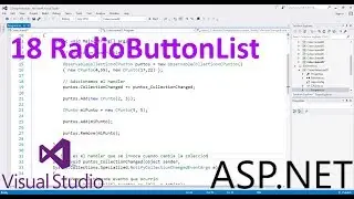 RadioButtonList - 18 - Tutorial ASP.NET en español