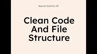 Writing Clean Code | Technical Tools for Data Scientists &ndash; Beyond Statistics
