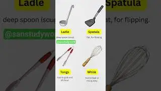 Kitchen Use Vocabulary #english #englishspeaking #sanstudyworld #subscribe #like