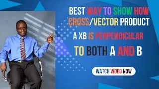Mathematics:Calculation on vector product showing how 