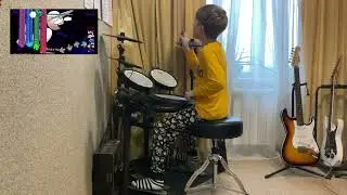 FNF Thearchy drum cover by 10 y.o. kid