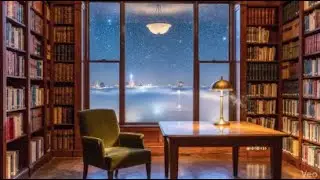 Study With Me 📚 1 Hour of Foggy Library Ambience | Nostalgic Piano & Deep Focus
