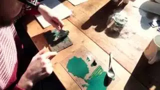 James Green: linocut and screen printer