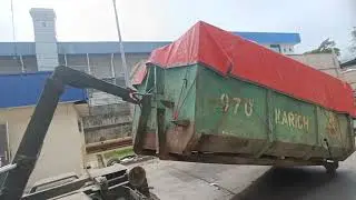 How To Work Multi Lift | Loading Scrap Bin Garbage Truck | Forklift operator ||