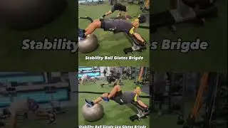 Stability Ball Glutes Brigde Exercises #stability #stabilitytraining #corestrength #coretraining