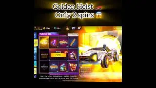 Golden ￼heist faded ￼wheel 🤯 2 spinning only 😱 Free fire max #freefire #newevent #shorts