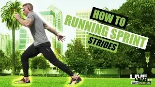 How To Do RUNNING SPRINT STRIDES | Exercise Demonstration Video and Guide