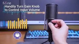 FIFINE USB Streaming Microphone with Pop Filter,Condenser Mic Set with Tap-to-Mute&Vol Control
