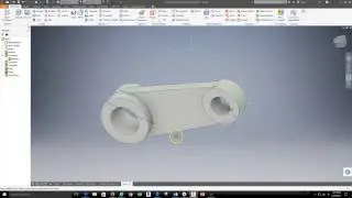 Inventor - Sketch that uses the tangent constraint - Extrude Sym.