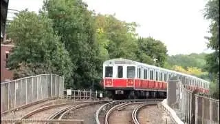 MBTA Elevated Subway: Red Line Train at Fields Corner [1700 Series]