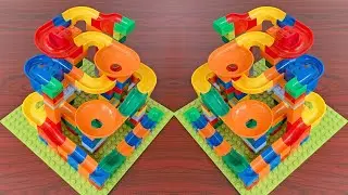 satisfying unboxing marble run toys ❤️ how to make satisfying ASMR marble run race