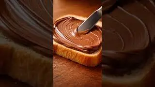 Smooth Chocolate Spread ASMR 🍫🥖 | Oddly Satisfying #chocolatespread#chocolateasmr#spreadingasmr