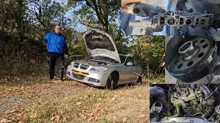 King Alex BMW 320d E90 X-drive beim Autodoktor Erzengel Garbiel und wird repariert Ansaugbr&uuml;cke usw