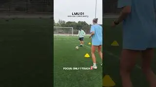 One Touch Passing & Finishing Soccer Drill #soccer