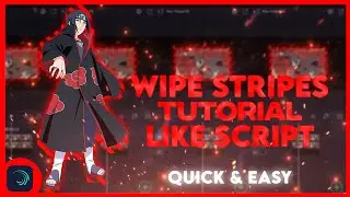 Wipe Stripes like Script | Alight motion Tutorial -  Quick and Easy Tutorial !