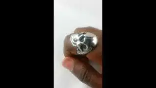 Surgical Stainless Steel Smooth Bald Skull Ring