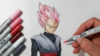 Drawing Vegeta Black Super Saiyan ROSE