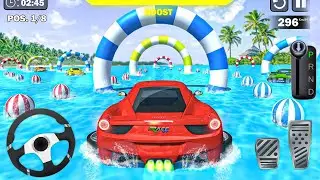 Water surfer car floating Race&ndash; Real Water Car Driver simulator  &ndash; Android Gameplay