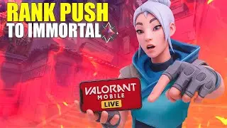 VALORANT MOBILE  BETA LIVE ROAD TO IMMORTAL | VALORANT MOBILE GLOBAL LAUNCH ? VERICAL LIVE STREAM