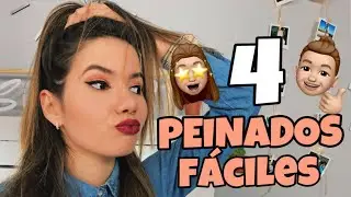 4 PEINADOS ⭐(Fáciles)⭐ para la ir TRABAJAR🤩100% RAPIDOS