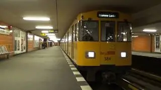 Berlin U-Bahn A3L92 584 and 585, 578 and 579, 598 and 599 at Augsburger Straße