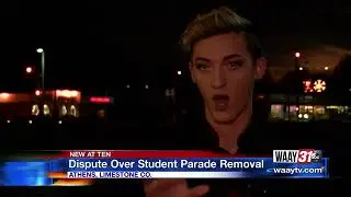 Athens High School student says he was removed from parade for wearing makeup