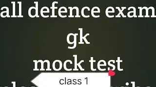 General awareness for all defence exam