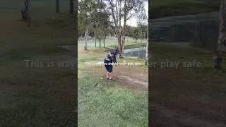 Never play safe, #justdoinggolf #golfadvice #golf #golfinstruction  #golfplayer #golftips