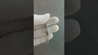 браслет ручной работы из серебра и голубого топаза #jewelry #wireworks #wirewrap #handmade #silver