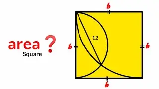Can You Find the Area of This Square Using Just This One Length?
