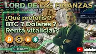 Que preferis ? BTC ? D&oacute;lares ? Renta vitalicia ? #inversiones #argentina #usa #wallstreet #bitcoin