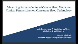 Yale Sleep Medicine Grand Rounds - May 7, 2025