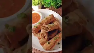 Crispy Veg Spring Roll Recipe | Street Style Chinese Snack #shorts #ytshorts #shashicooks