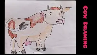How to draw a Cow from dots easy // Easy Cow drawing // Cow Rangoli // Mattu pongal kolam