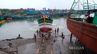 Nagapattinam fishing boat/ repairing work finished/