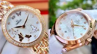 [ Qu&agrave; Tặng Hợp L&yacute; ] Đồng hồ Omega Nữ V&agrave;ng Đ&uacute;c 18k