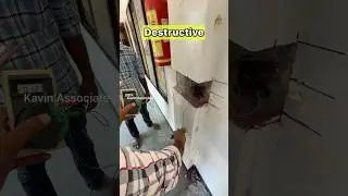 Non Destructive Testing For Existing Building🔥| Rebound Hammer | UPV | HCP Test #shorts #video #home