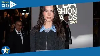 Emily Ratajkowski proudly displays her toned tummy at CFDA awards in New York