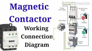 How Magnetic Contractor is Working | Connection diagram explanation