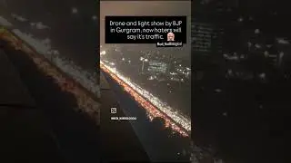 Drone & Light show arranged for #bjprally in Mumbai but, Now #haters will call it #mumbaitraffic !!