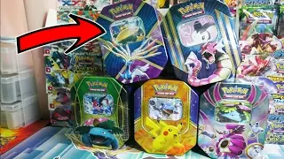 CHEAP $10 REPACKAGED 5X POKEMON TINS!! Flea Market Finds!!