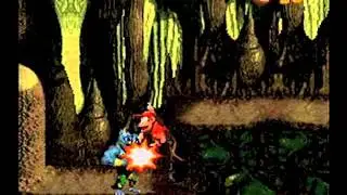 Donkey Kong Country - infinite lives trick -  Manic Mincers level