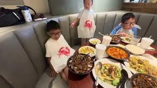 Jjajangmyun-Black bean noodles with 4 boys. 